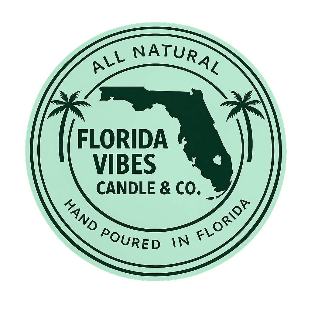 Natural Soy Wax · Hand Poured in Florida · Burn Time Listed · Gift-Ready Jars