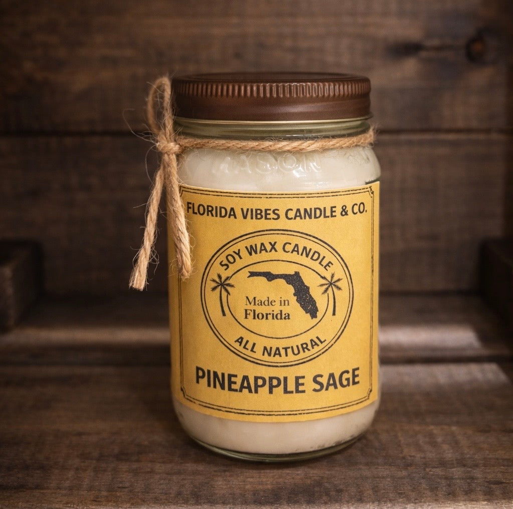 PINEAPPLE SAGE 16 oz Mason Jar